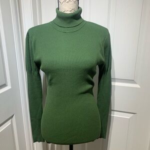 Green Turtleneck Sweater